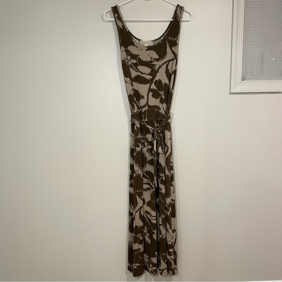 Michael Kors Floral Abstract Maxi Dress Medium - Picture 2 of 5